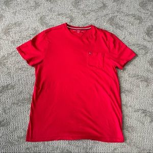 EUC Men's Tommy Hilfiger Short Sleeve Tee size Medium in Red